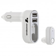 2 in 1 USB Car Charger and Bluetooth earbud