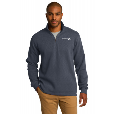 Slub Fleece 1/4-Zip Pullover