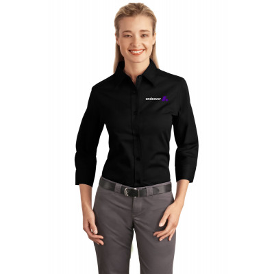 Ladies 3/4-Sleeve Easy Care Shirt