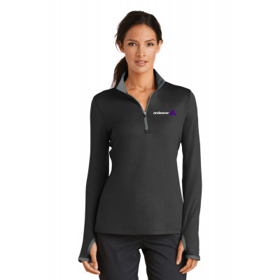 Nike Ladies Dri-FIT Stretch 1/2-Zip Cover-Up Nike Ladies Dri-FIT Stretch 1/2-Zip Cover-Up