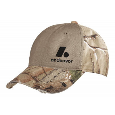 Port Authority Camo Cap with Contrast Front Panel Port Authority Camo Cap with Contrast Front Panel